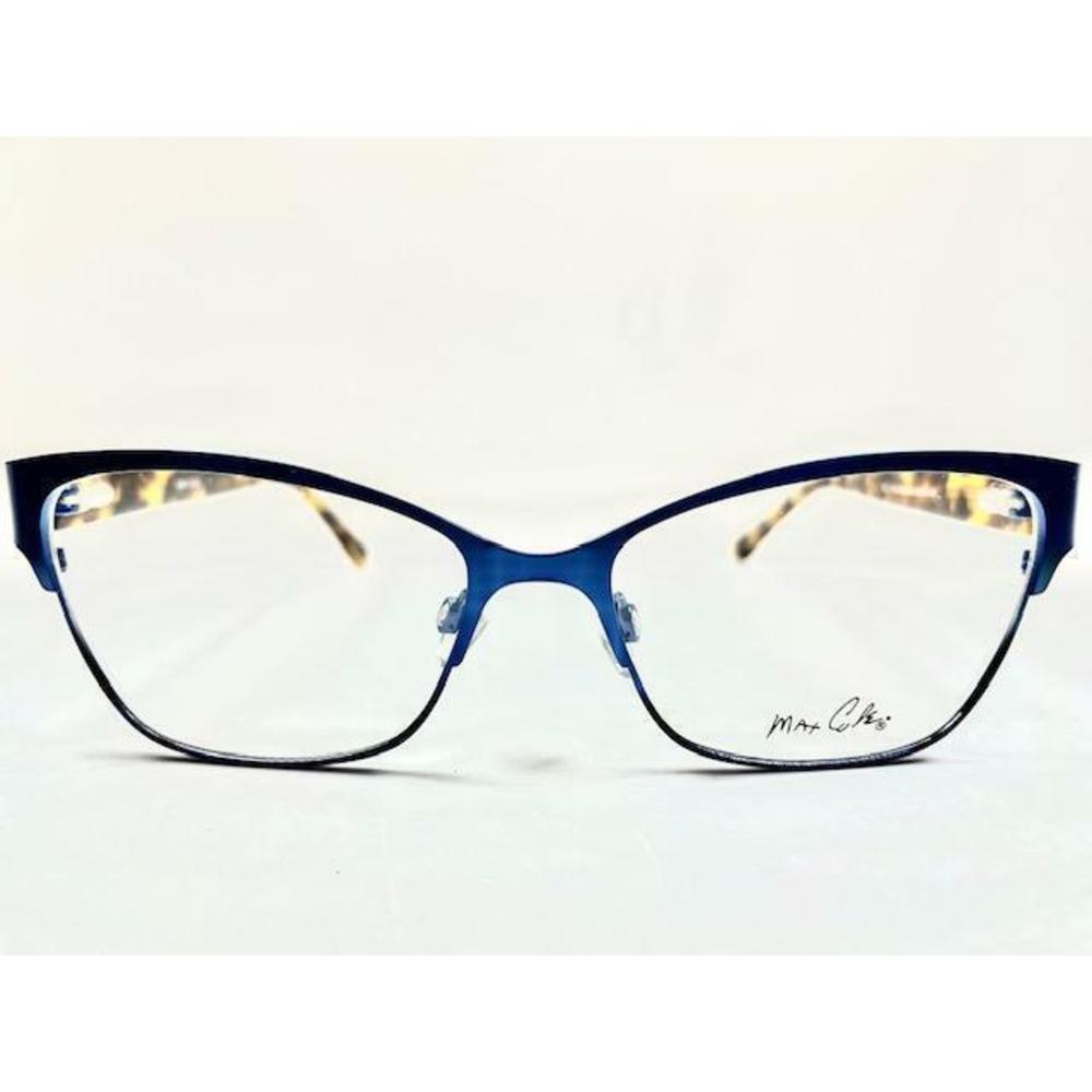 New MAX COLE MC-1514 Blue & Tortoise Eyeglasses 55/16/140